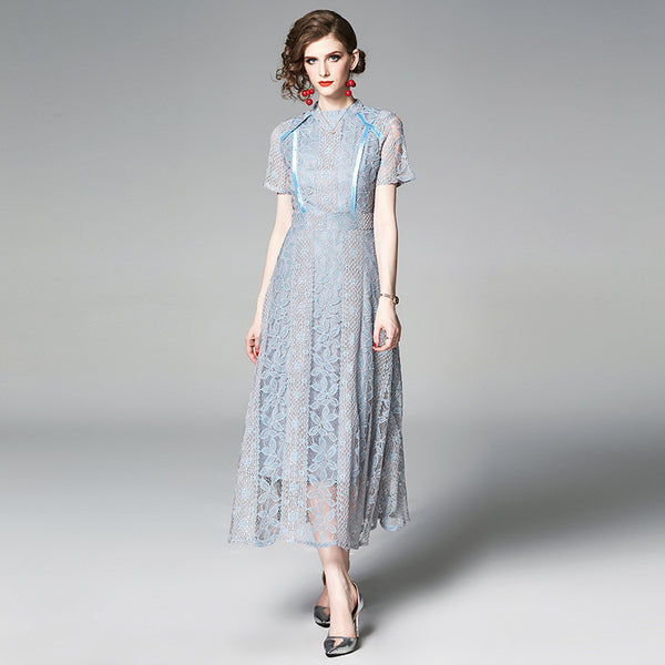 Vintage Patchwork Lace Dress