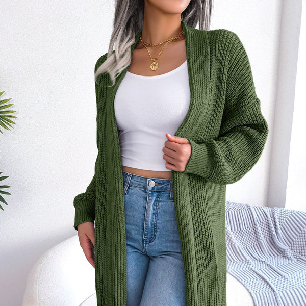 Casual Lapel Long Cardigan Sweater Coat